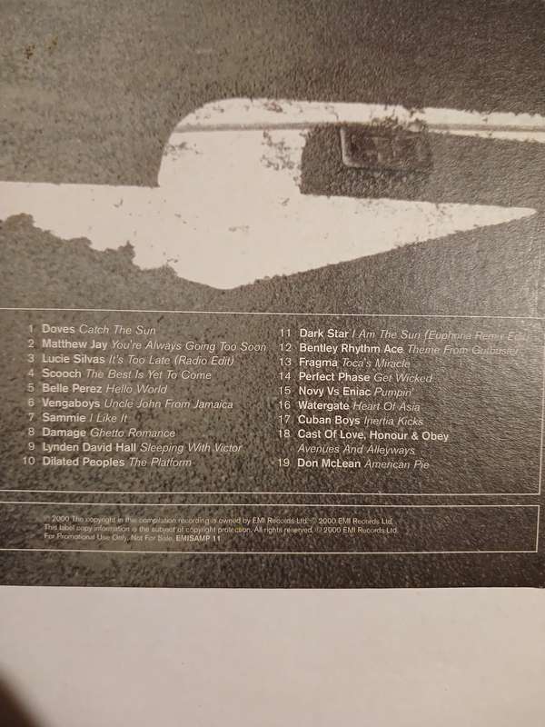 Catch The Things You Might Have Missed, EMI Sampler, Promo CD, UK