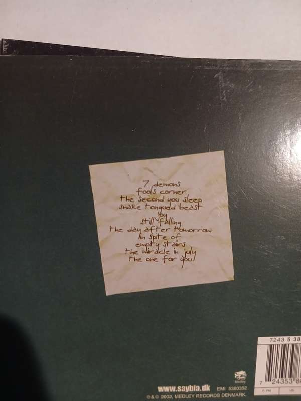 Saybia, The Second You Sleep CD, EU