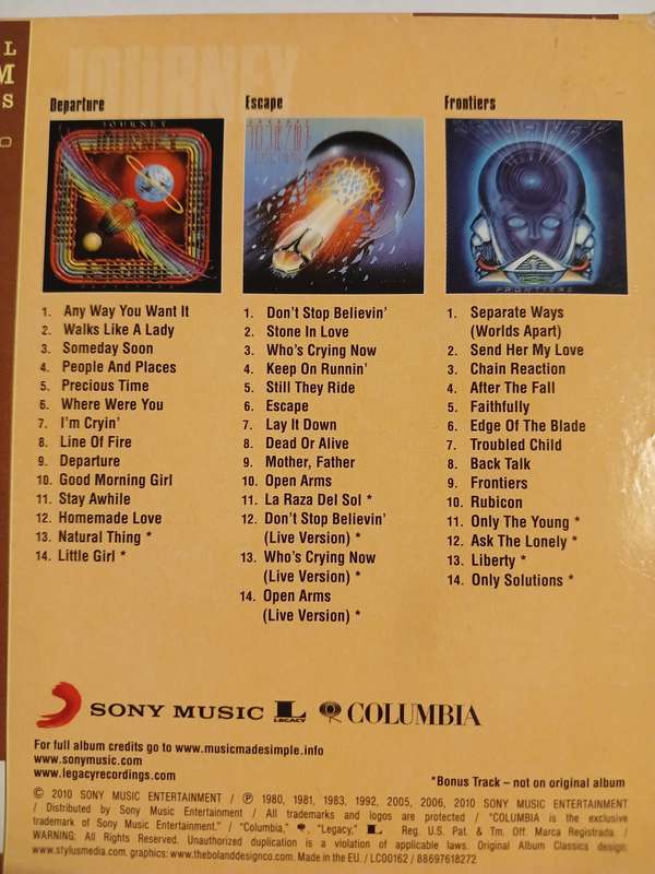 Journey, 3 Original Album Classics, 3 x CD, EU, Remastered