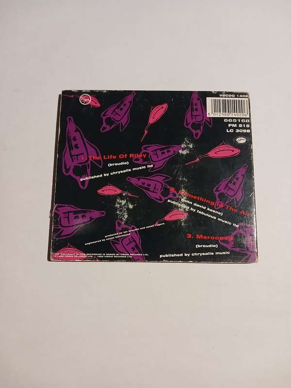The Lightning Seeds, The Life of Riley CD single, UK