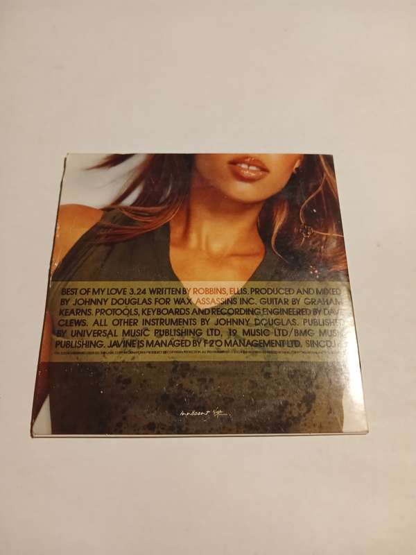 Javine, Best Of My Love CD single, UK, Promo