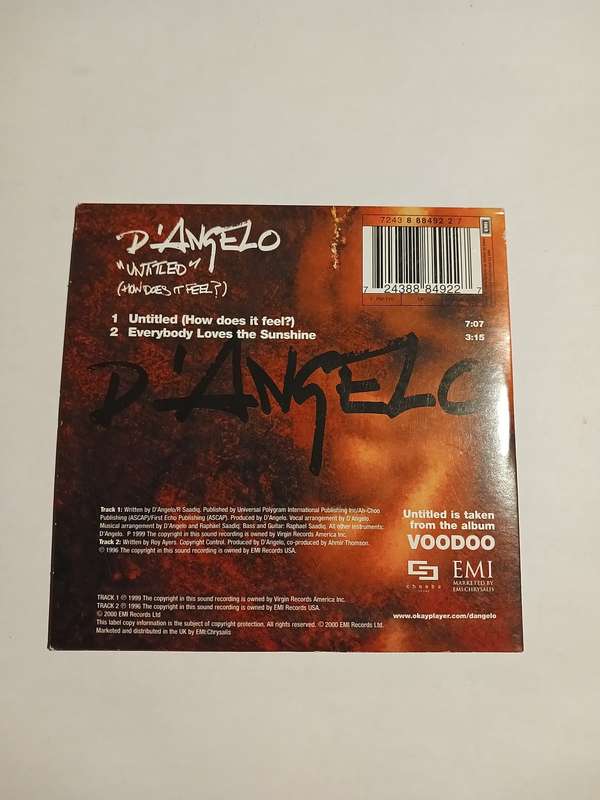 D'Angelo, "Untitled" (How Does It Feel?) CD single, EU