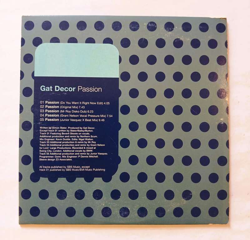 Gat Decor, Passion CD single