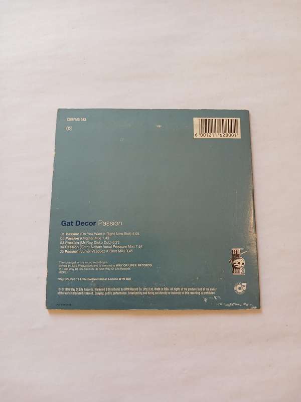 Gat Decor, Passion CD single