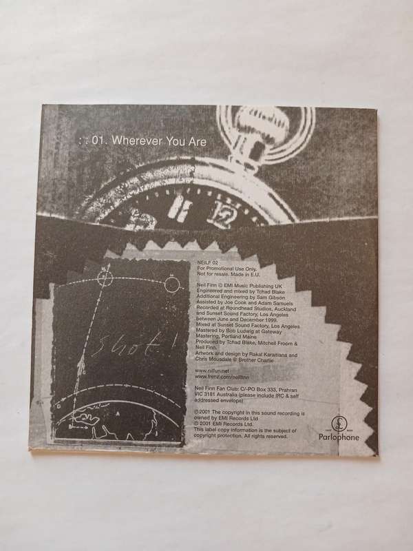 Neil Finn, Wherever You Are CD single, Promo, EU