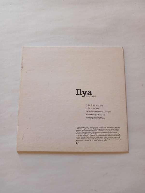 Ilya, Soleil Soleil CD single, Promo, UK