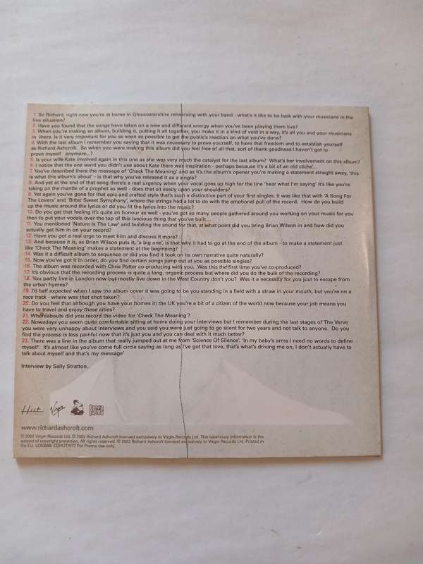 The Beta Band, Assessment CD, Promo, UK, Interview Disc