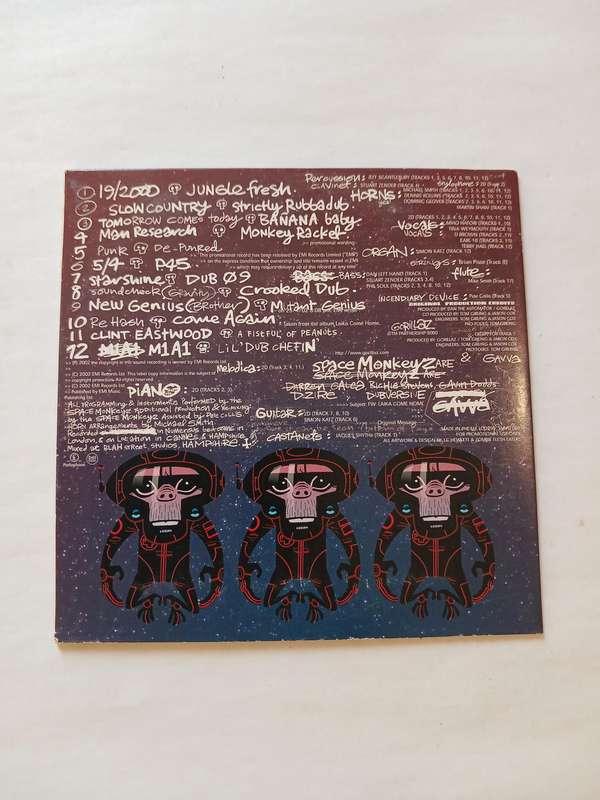 Spacemonkeyz vs. Gorillaz, Laika Come Home, Promo CD, UK