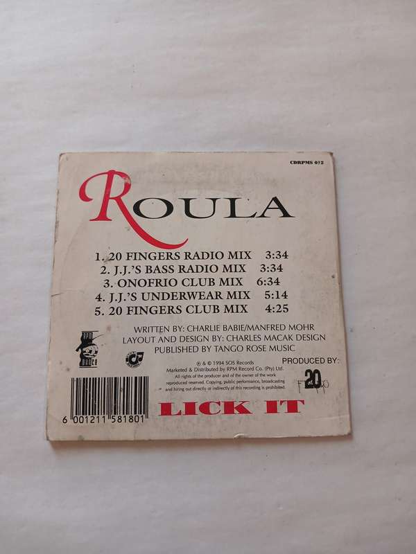 Roula, Lick It CD single