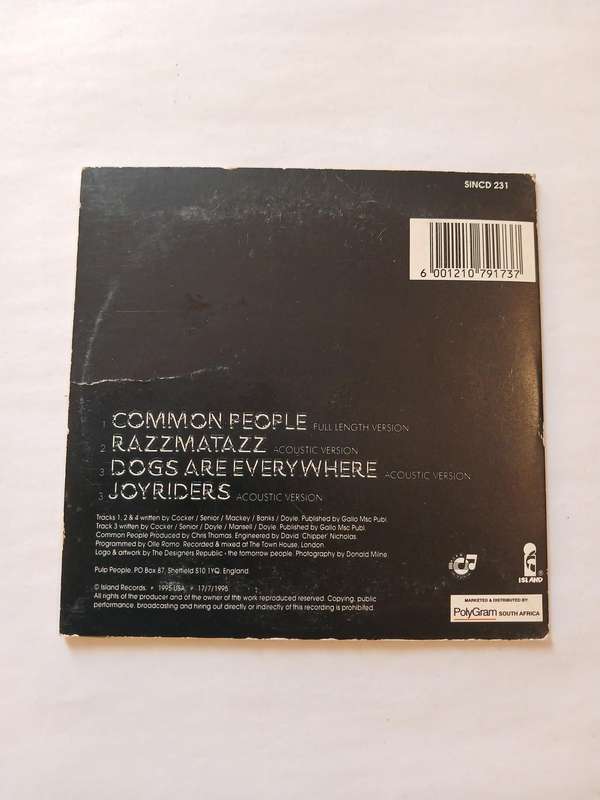 Pulp, Common People CD single