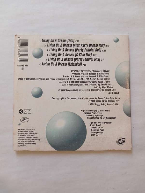 Right Said Fred, Living On A Dream CD single