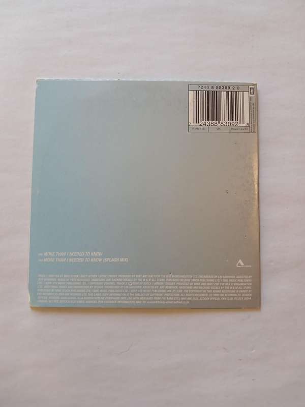 Scooch, More Than I needed to Know CD single
