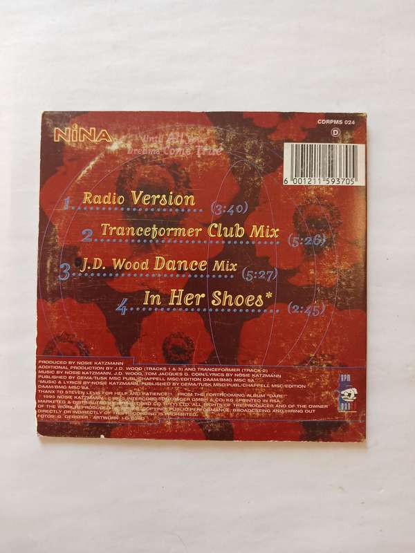 Nina, Until All Your Dreams Come True CD single