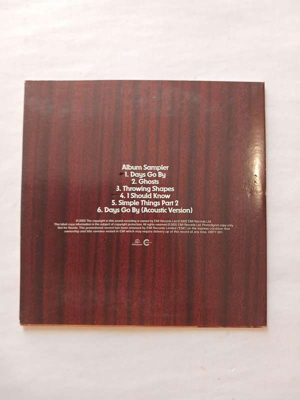 Dirty Vegas, Dirty Vegas (Album Sampler) CD, UK