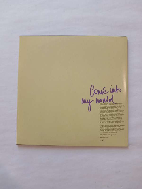 Kylie Minogue, Come Into My World CD single, Promo, UK