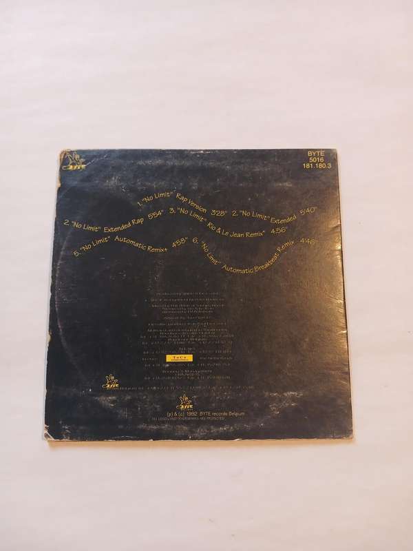 2 Unlimited, No Limit CD single, Belgium