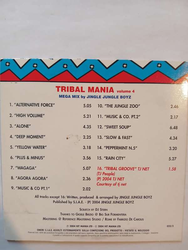 Tribal Mania Volume 4 CD, EU