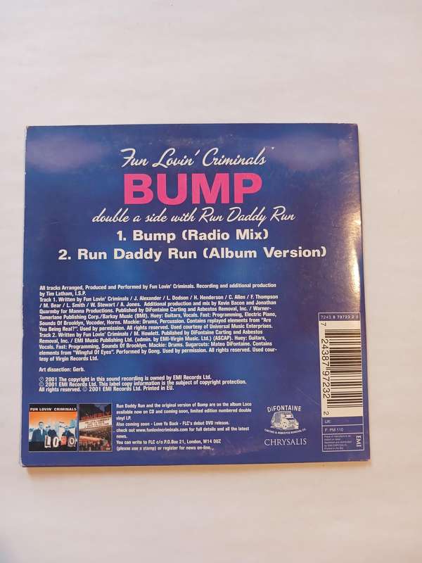 Fun Lovin' Criminals, Bumb CD single, EU