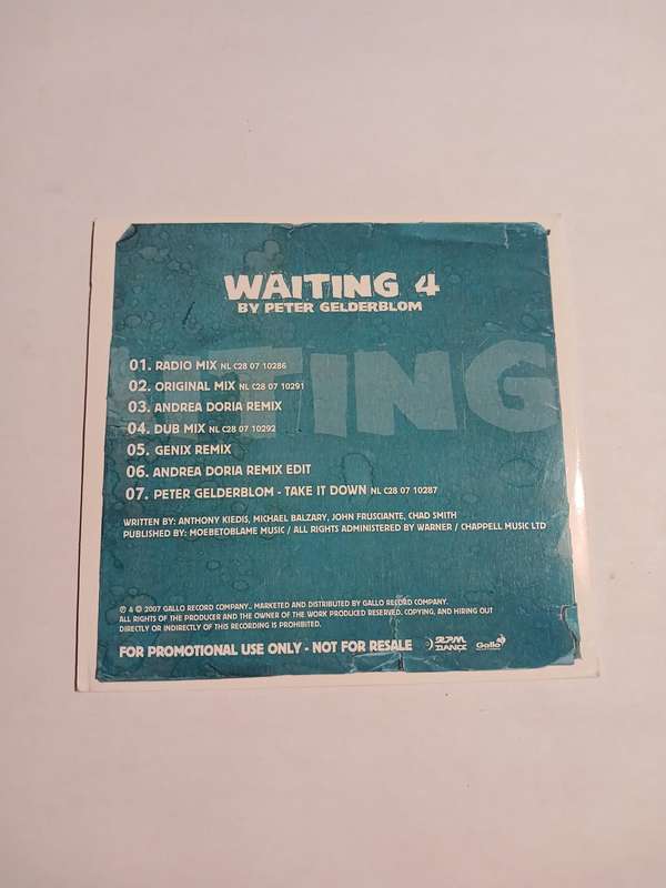 Peter Gelderblom, Waiting 4 CD single, Promo