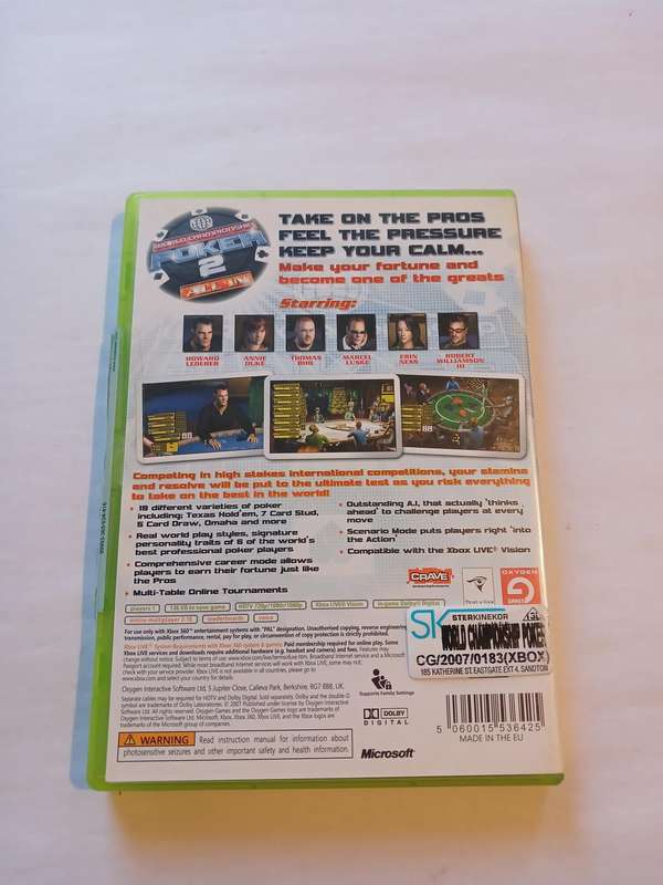Xbox 360, World Championship Poker 2