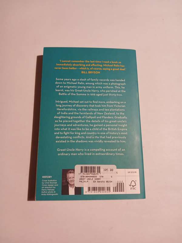 Great-Uncle Harry, A Tasle of War and Empire by Michael Palin