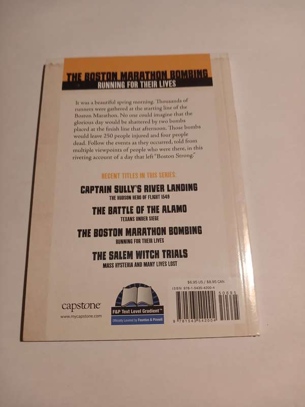 The Boston Marathon Bombing, Running for their Lives by Blake Hoena, New
