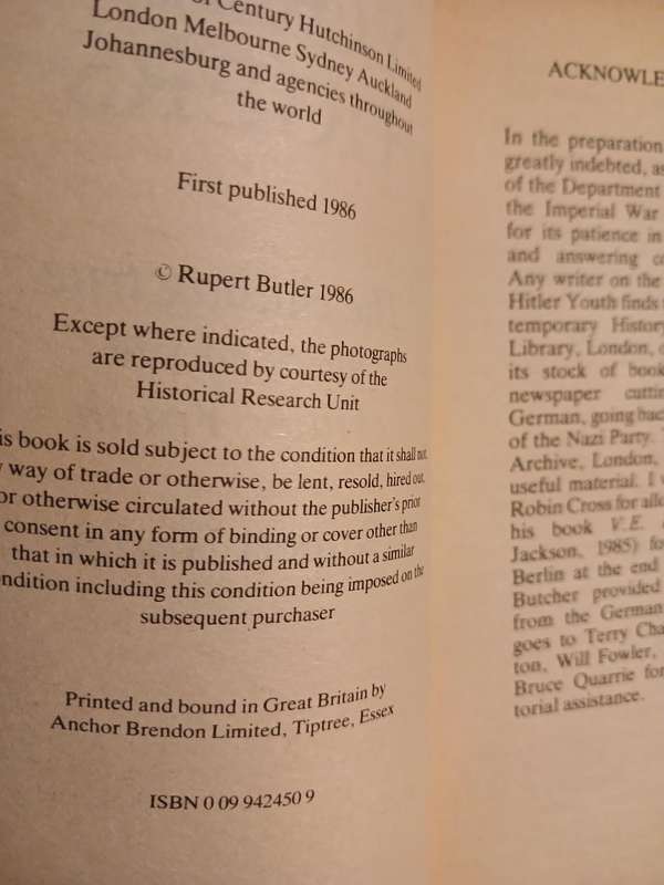 Hitler's Young Tigers by Rupert Butler