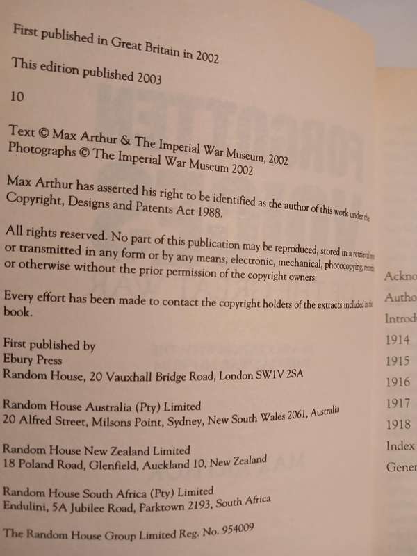 Forgotten Voices of the Great War by Max Arthur