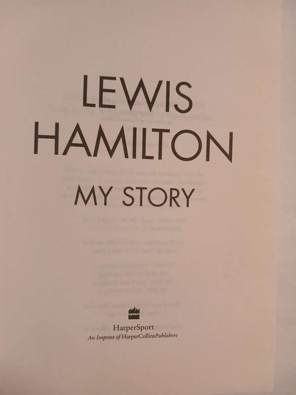 My Story by Lewis Hamilton, Hardcover