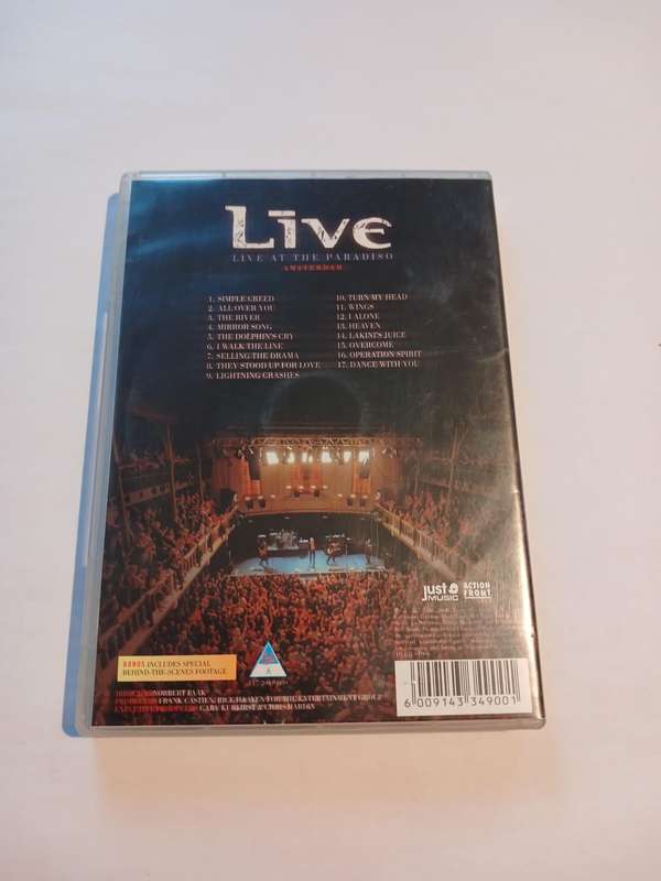 Live, Live at the Paradiso, Amsterdam DVD