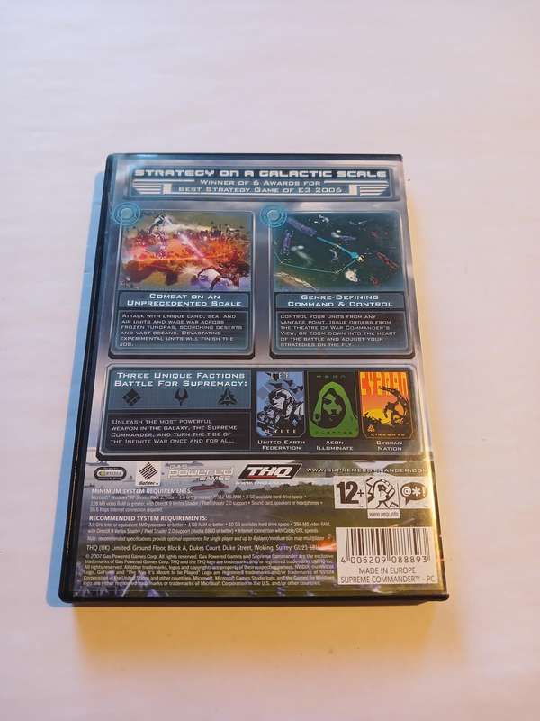 Supreme Commander PC DVD