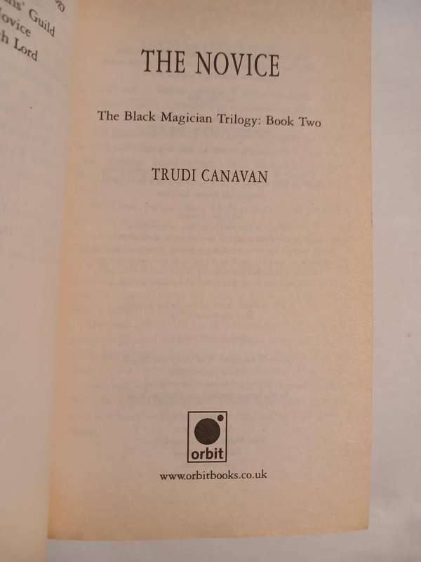 The Novice, The Black Magician Trilogy Book Two by Trudi Canavan