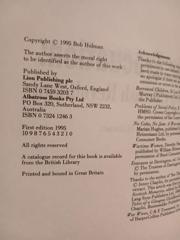 The Evacuation, A Very British Revolution by Bob Holman, Hardcover, First Edition