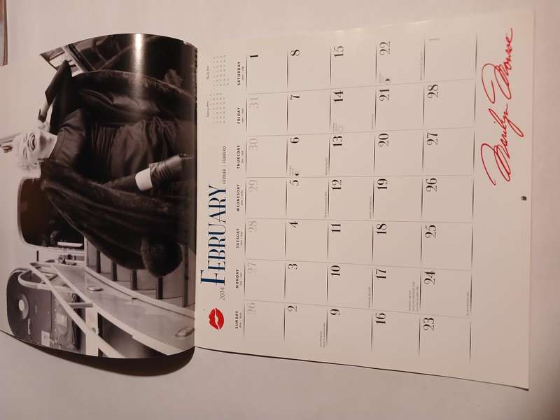 Marilyn Monroe, 2014 Official Calendar