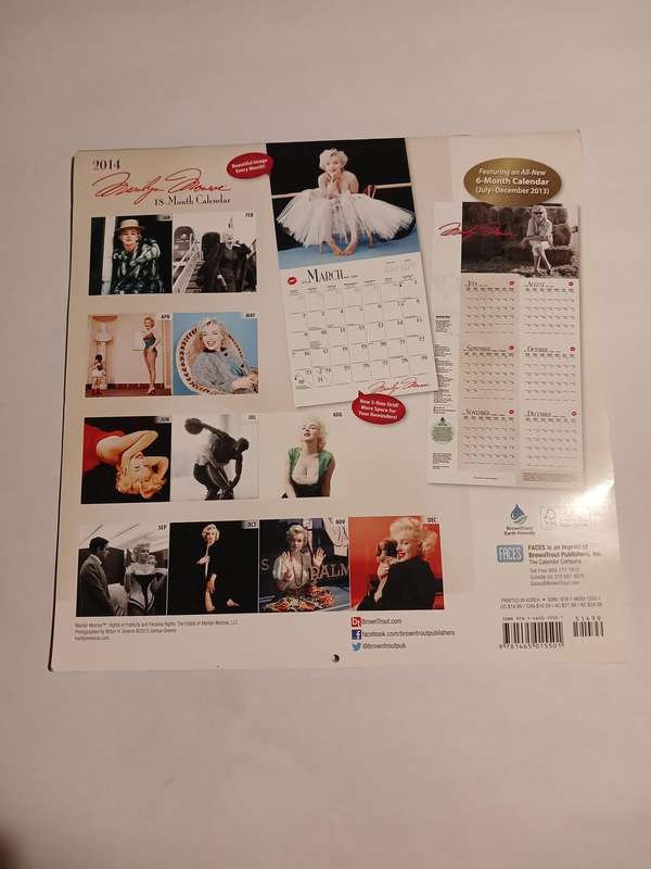 Marilyn Monroe, 2014 Official Calendar