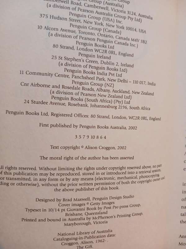 The Gift, The First Book of Pellinor-The Treesong Trilogy by Alison Croggon