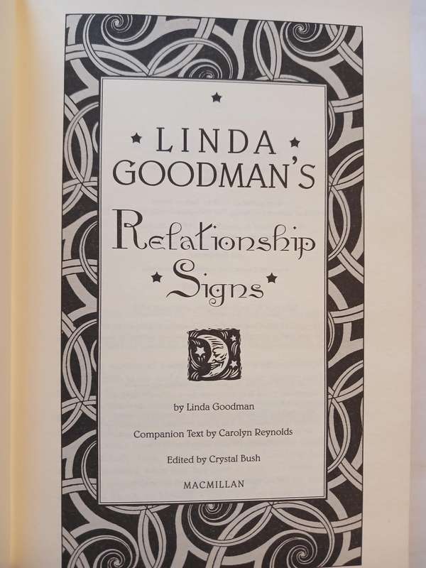 Relationship Signs by Linda Goodman, Hardcover