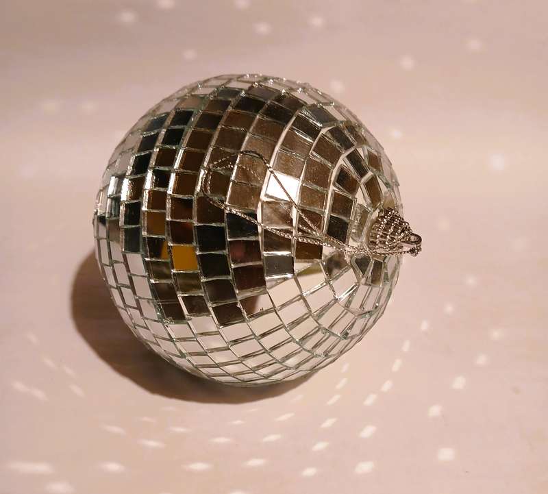 Mini Mirror Disco Ball, D - 12cm