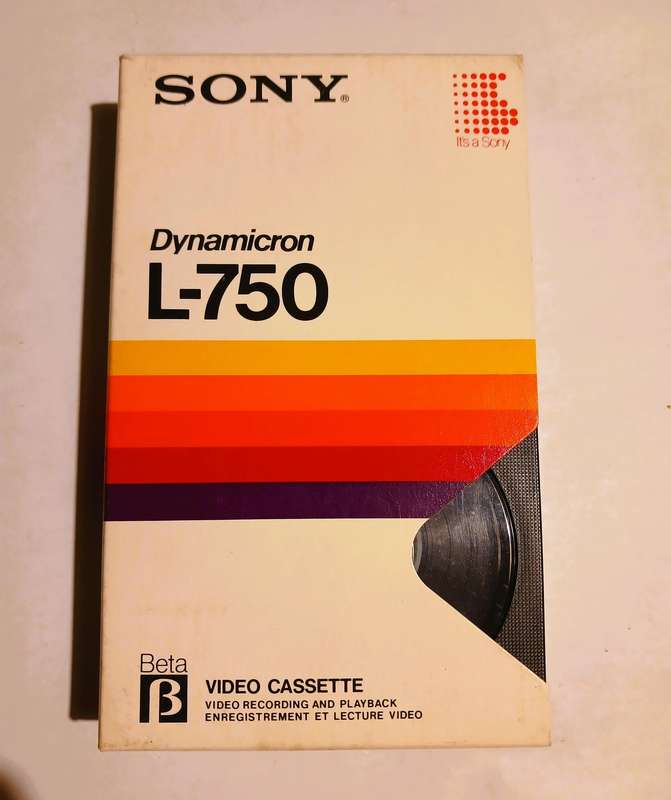 Beta Video Cassette, Sony L-750