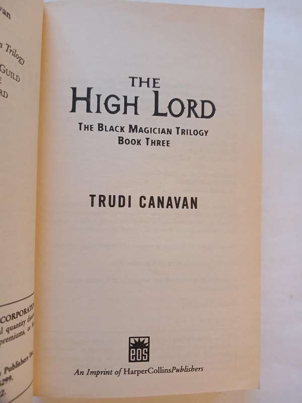 The High Lord, The Black Magician Trilogy, Book Three by Trudi Canavan