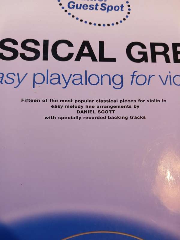 Classical Greats, Easy Playing for Violin, Sheet Music