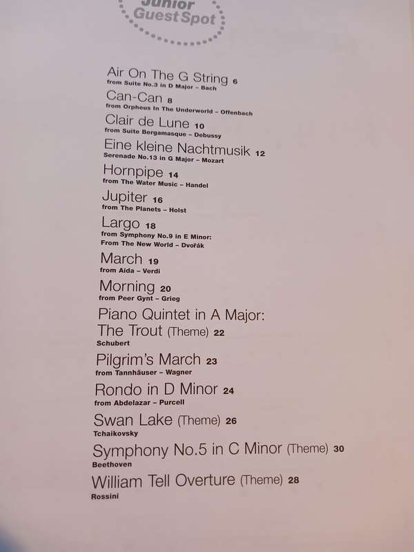 Classical Greats, Easy Playing for Violin, Sheet Music