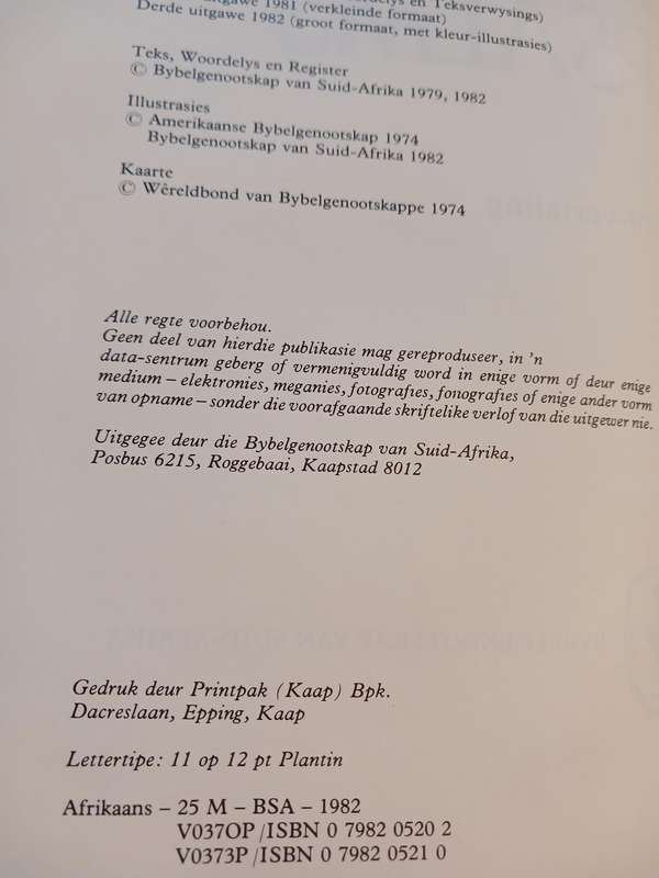 Die Nuwe Teastament en Psalms, 1979 Vertaling, Hardcover