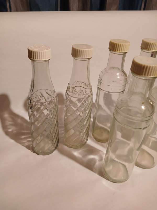 Vintage Soda Stream Bottles x 8