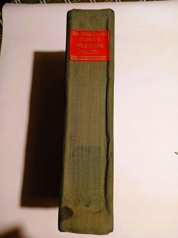 Stanhope Gold Mining Company Directors' Minutes 1957-1962
