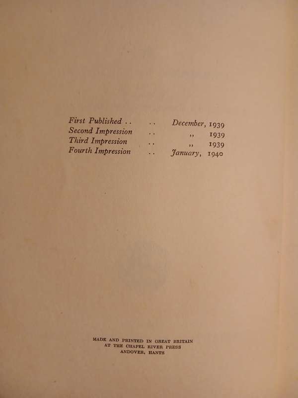 Hitler Speaks by Hermann Rauschning, 1940