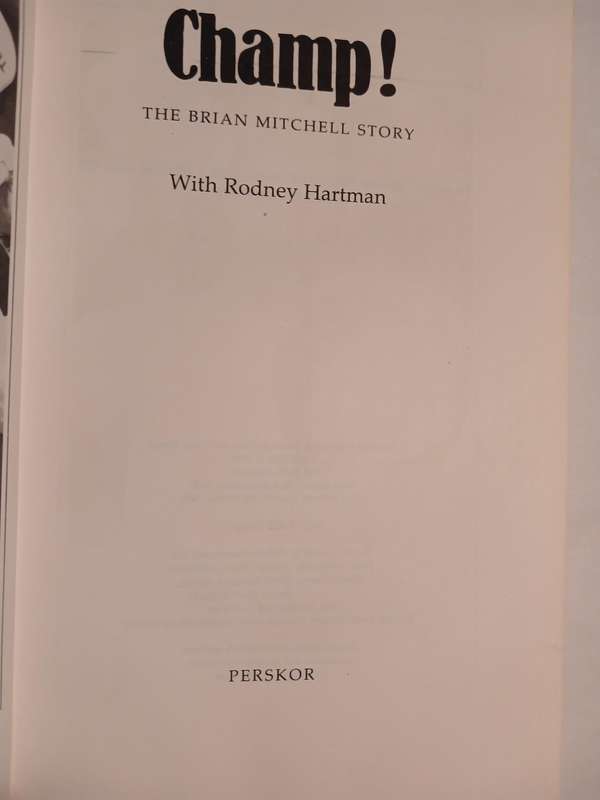 Champ! The Brian Mitchell Story by Rodney Hartman