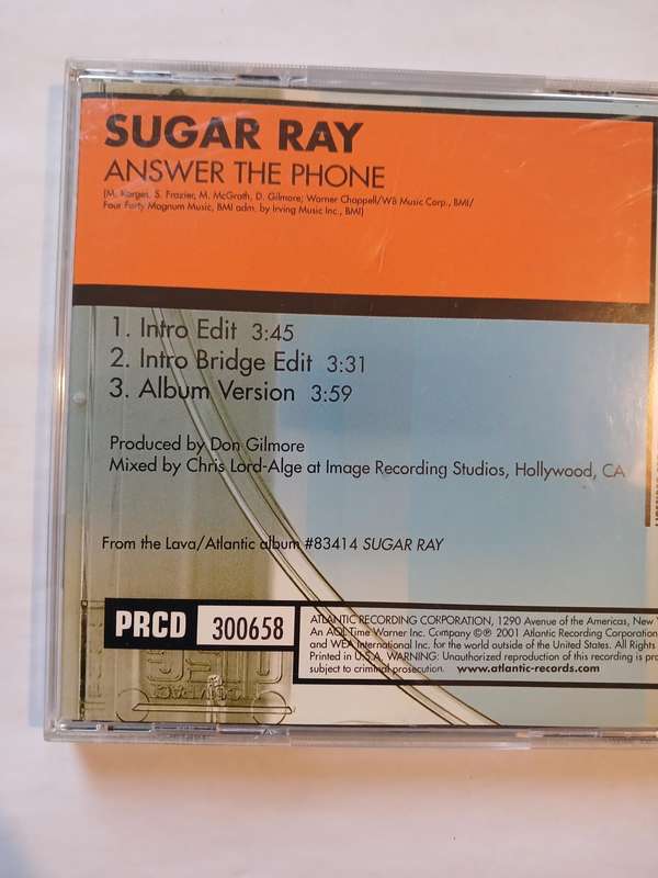 Sugar Ray, Answer The Phone CD single