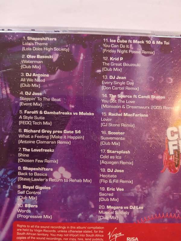 Club Fever, 20 Banging Dancefloor Anthems CD
