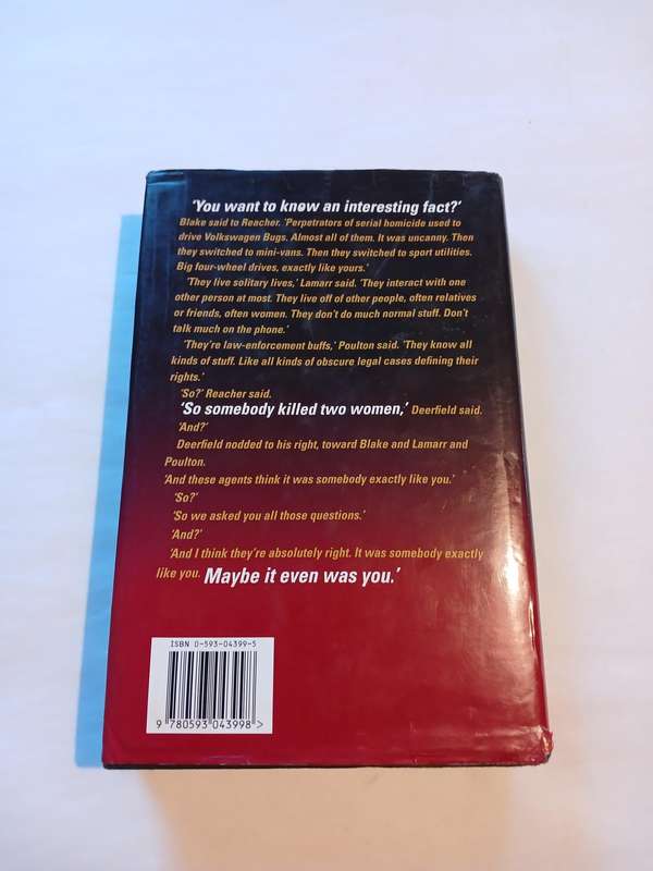 The Visitor, A Jack Reacher Novel by Lee Child, Hardcover, First Edition UK